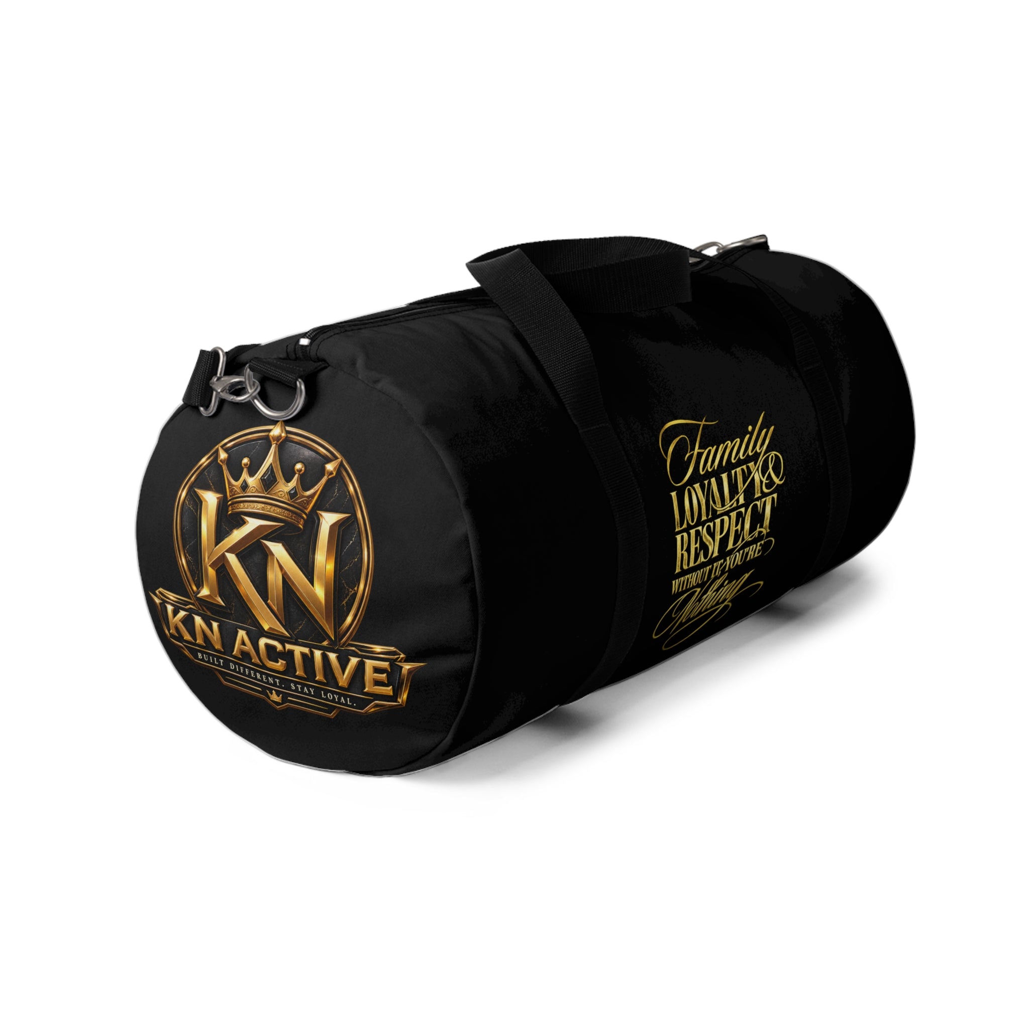 Family Loyalty Respect Duffel Bag — "Without Family You're Nothing" Travel Gym Bag