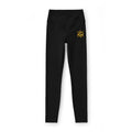 Women’s Luxe Leggings — Black High-Waist Activewear with Gold 'KN' Crown Logo