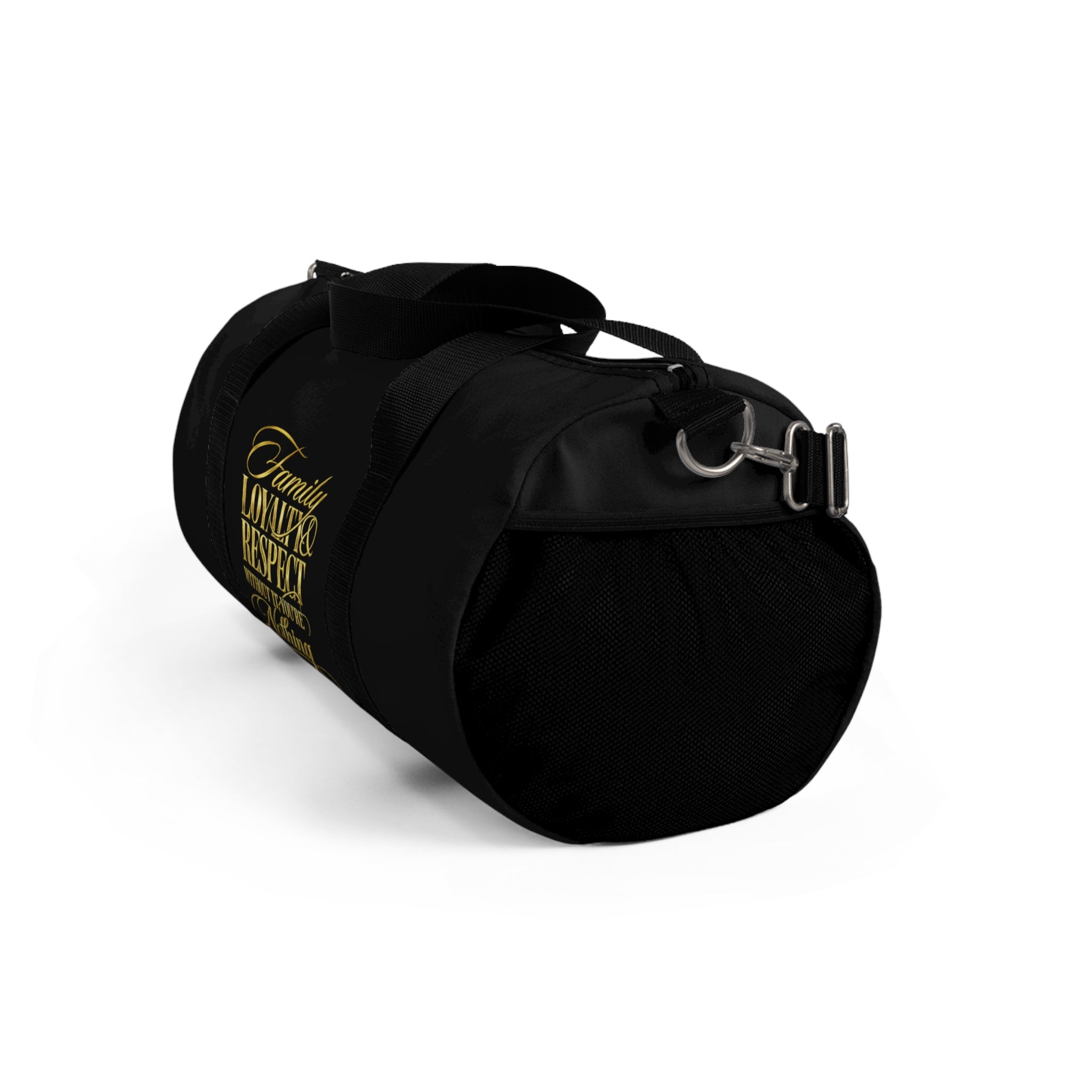 Family Loyalty Respect Duffel Bag — "Without Family You're Nothing" Travel Gym Bag