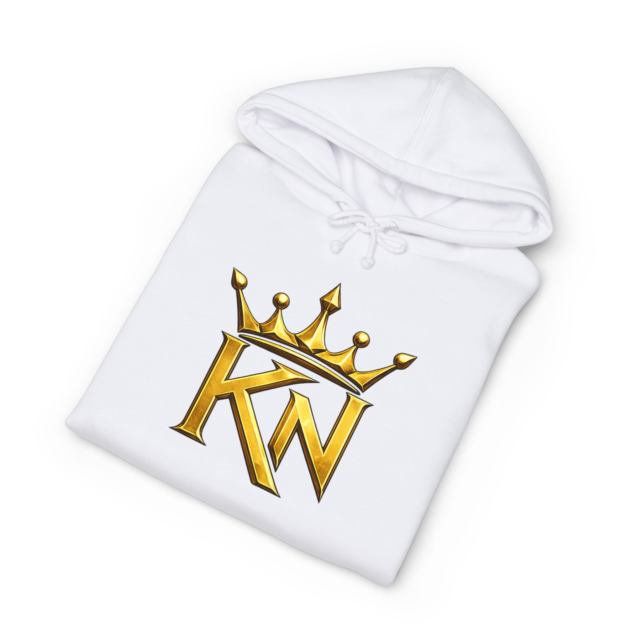 King Crown Hoodie — Gold KN Logo & 'Family, Loyalty & Respect' Script Pullover