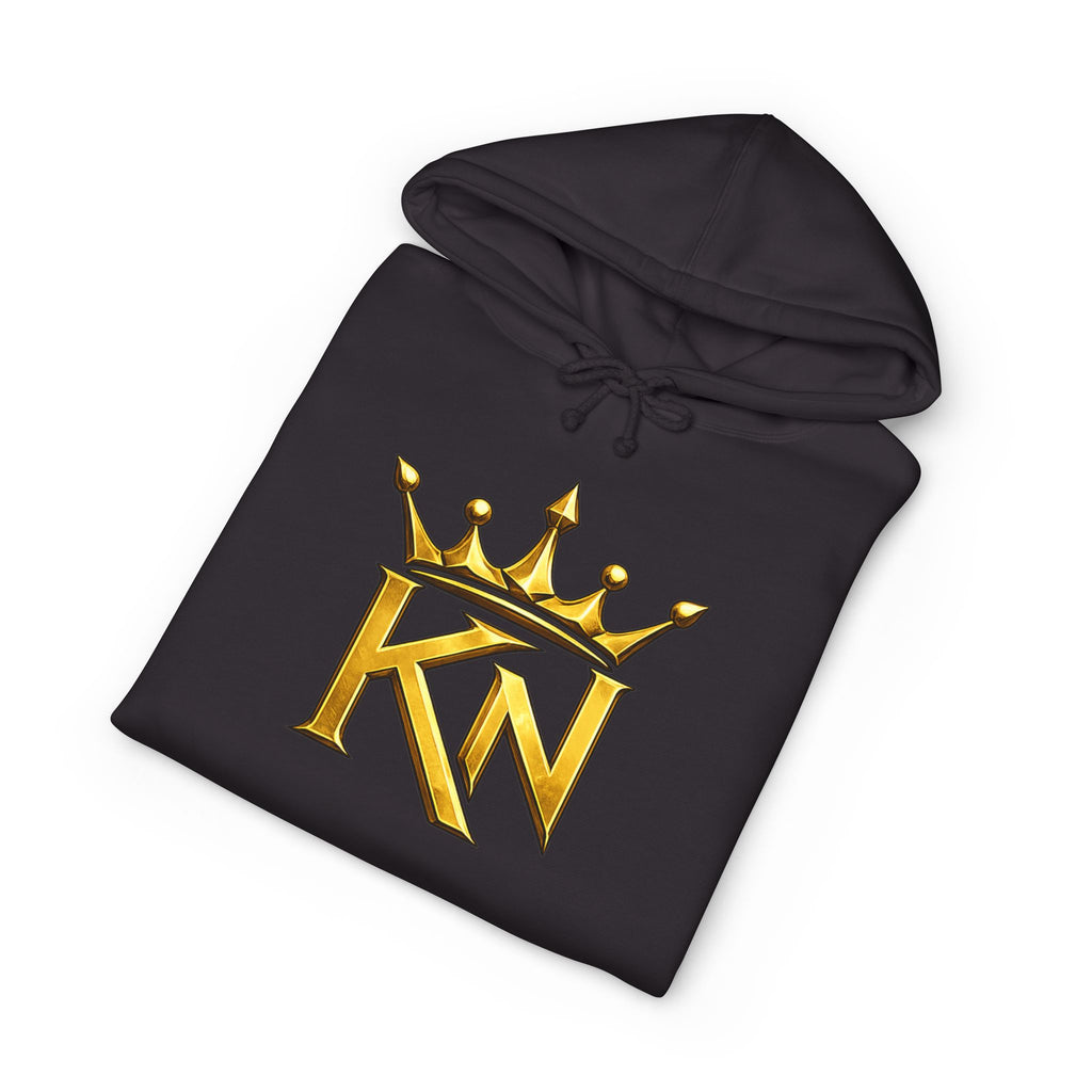 King Crown Hoodie — Gold KN Logo & 'Family, Loyalty & Respect' Script Pullover